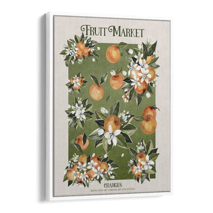 Vibrant FRUIT MARKET ORANGES and FLORAL FLOWER PAINTINGS by Emel Tunaboylu brighten any space with artistic charm.