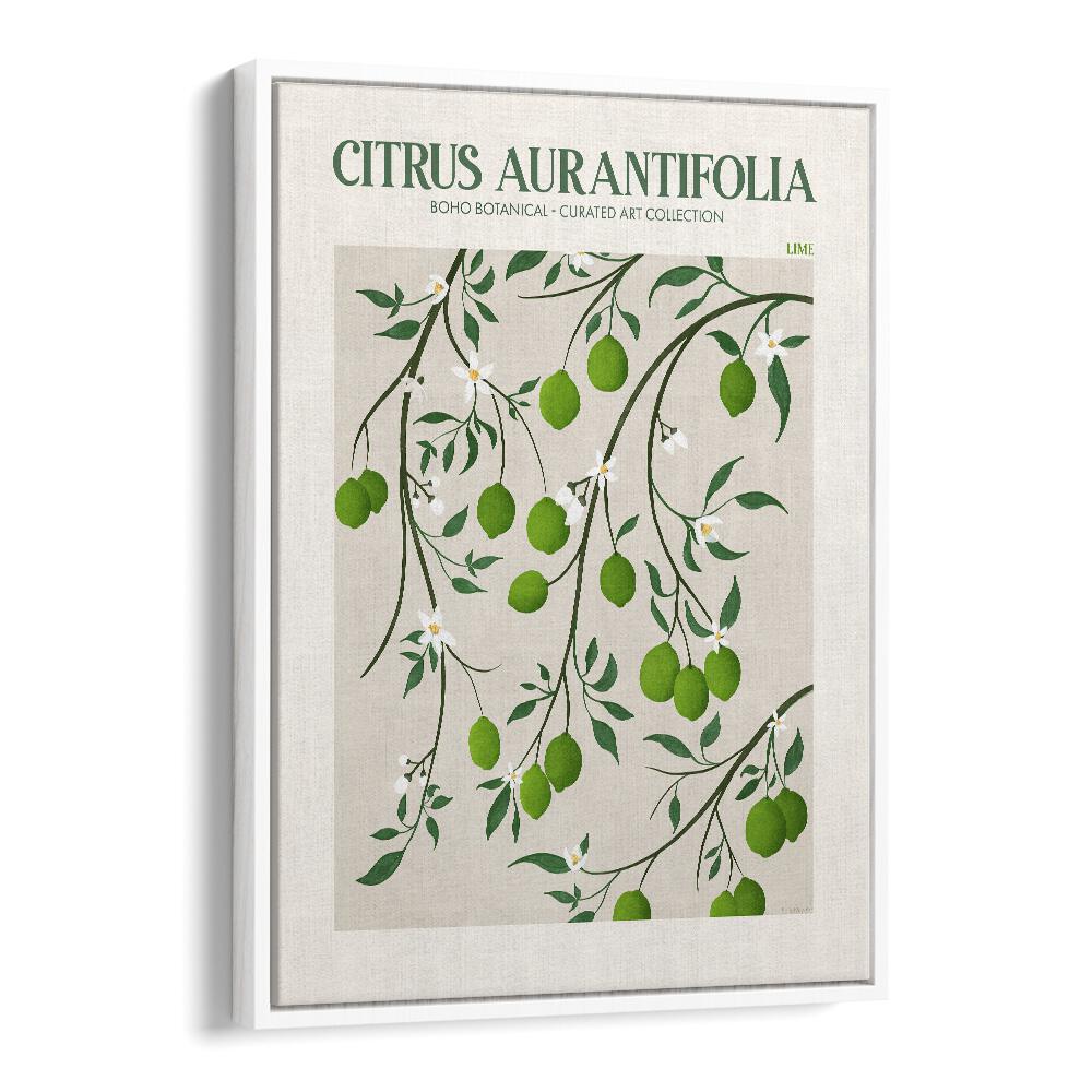 Bright and elegant LIME, FLORAL FLOWER PAINTINGS by Emel Tunaboylu, showcasing vibrant greens and delicate blossoms.