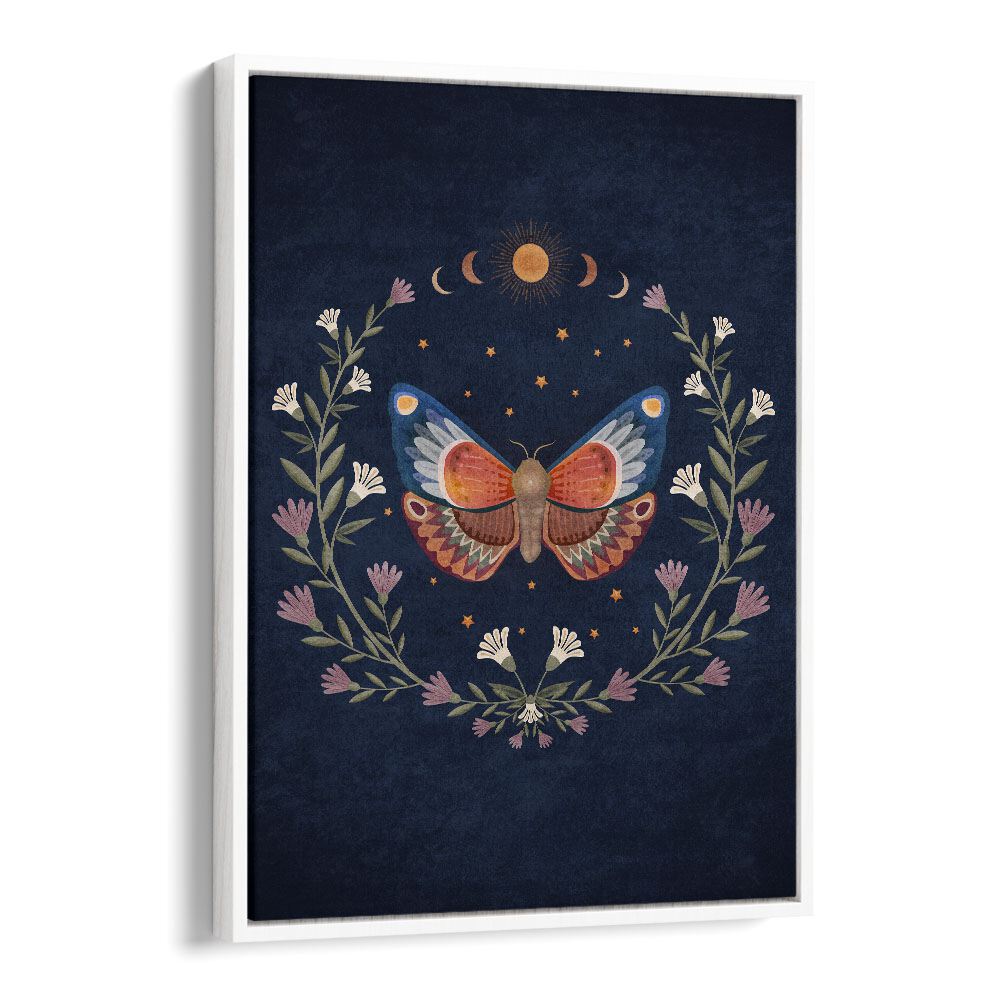 Captivating BUTTERFLY II, ANIMAL PAINTINGS by Emel Tunaboylu enhances your space with vibrant colors and intricate design.