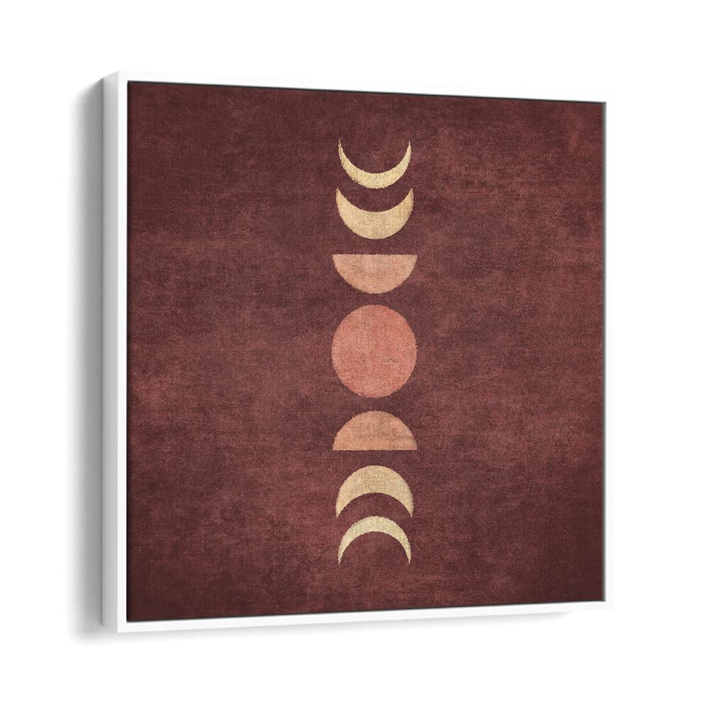 Transform your space with VISNE MOON PHASES III, BOHO ART PAINTINGS showcasing enchanting moon phases in rich hues.