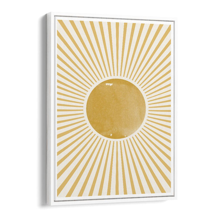 BOHO SUN, BOHO ART PAINTINGS from The Miuus Studio feature elegant golden rays and a striking central sun motif.