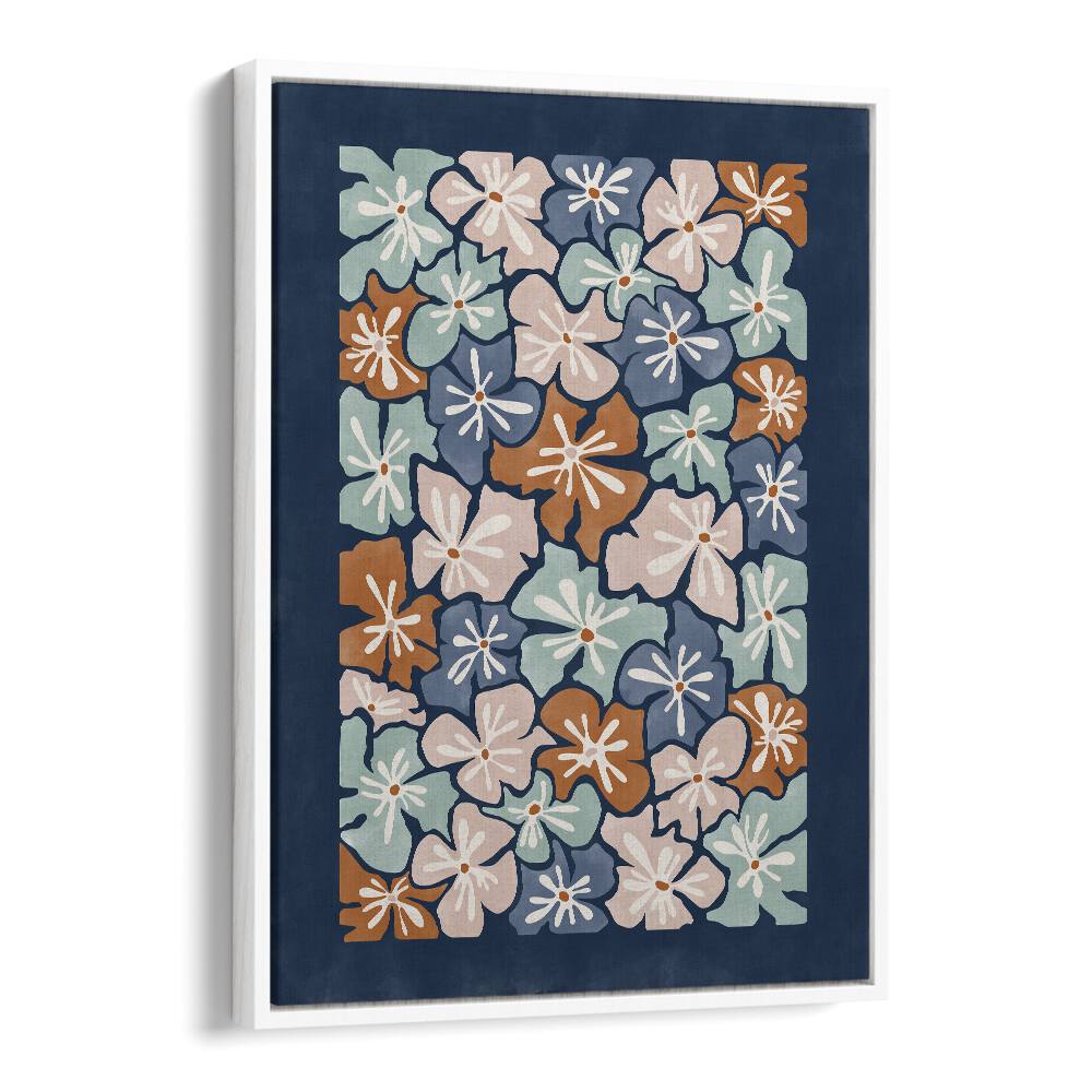 Colorful floral patterns in FLOWERS MARKET, FLORAL FLOWER PAINTINGS by Elena Ristova showcase nature's beauty.