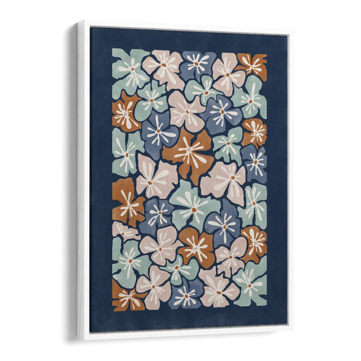 Colorful floral patterns in FLOWERS MARKET, FLORAL FLOWER PAINTINGS by Elena Ristova showcase nature's beauty.