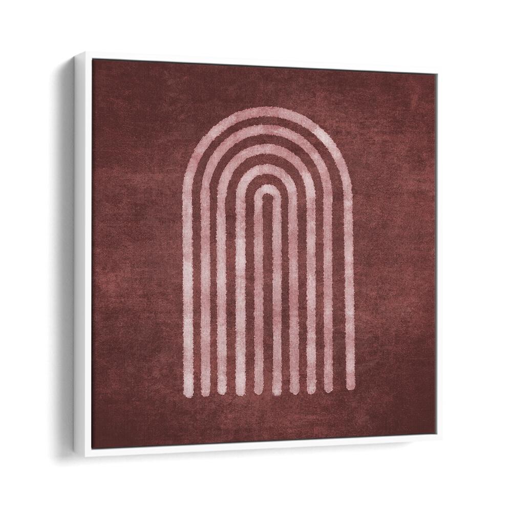 Elegant VISNE WATERCOLOR RAINBOW, BOHO ART PAINTINGS featuring soft arches on a rich background by Emel Tunaboylu.