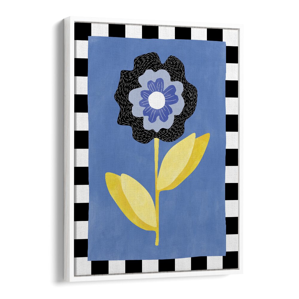Vibrant BLUE FLOWER artwork by Elena Ristova, perfect for lovers of FLORAL FLOWER PAINTINGS and serene decor.