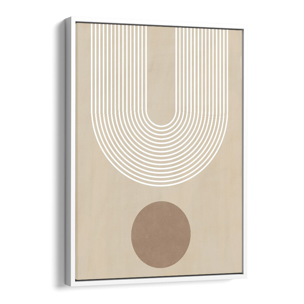 Stylish BEIGE ARC II, BOHO ART PAINTINGS with elegant lines, perfect for enhancing any living space.