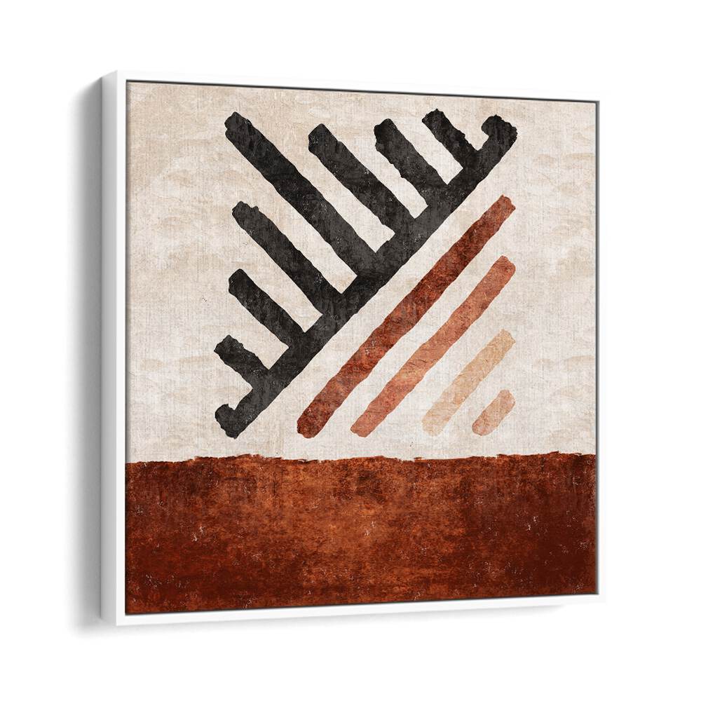 Geometrik CIZGILI KILIM KIREMIT, BOHO ART PAINTINGS by Emel Tunaboylu enhances your space with modern elegance.