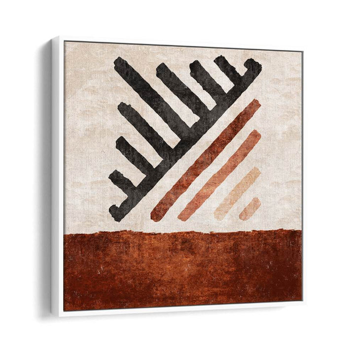 Geometrik CIZGILI KILIM KIREMIT, BOHO ART PAINTINGS by Emel Tunaboylu enhances your space with modern elegance.