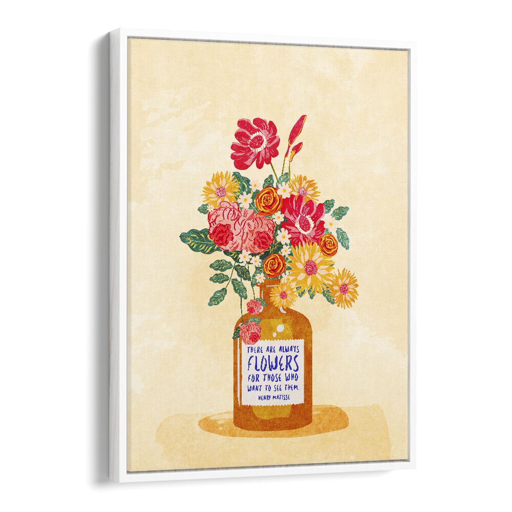 Brightly colored floral artwork, "ALWAYS FLOWERS, FLORAL FLOWER PAINTINGS," enhances any space by Raissa Oltmanns.
