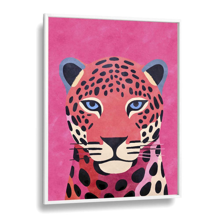 Stunning PINK CHEETAH, ANIMAL PAINTINGS by Andrea Haase, capturing the beauty and grace of this captivating creature.