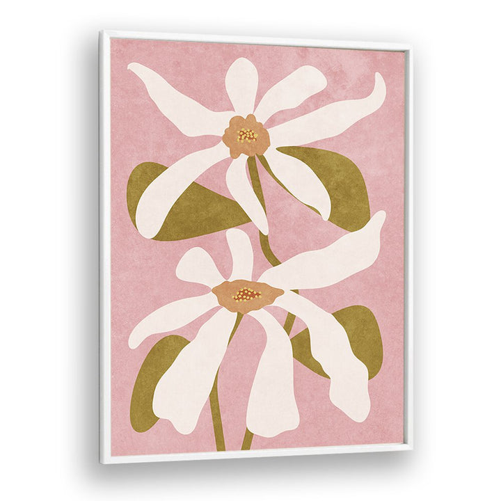 Bright and elegant, "ABSTRACT FLOWERS I, FLORAL FLOWER PAINTINGS" by Raissa Oltmanns transforms your space beautifully.