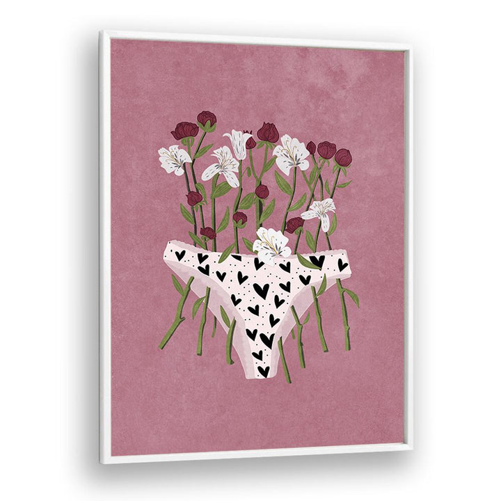 Vibrant BLOOMING SLIP, FLORAL FLOWER PAINTINGS featuring flowers and hearts, perfect for elevating any decor.