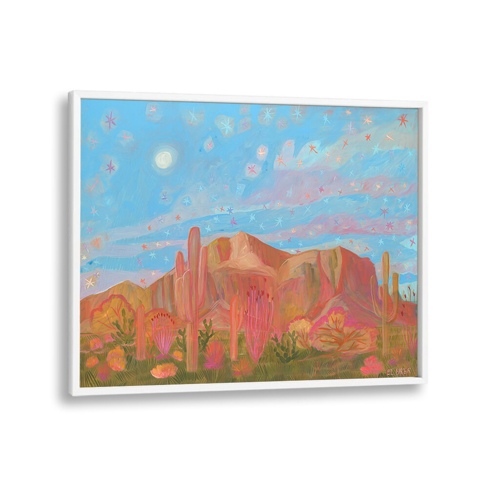 Vibrant STARRY NIGHT, LANDSCAPE PAINTINGS featuring serene landscapes and a colorful night sky for your home decor.