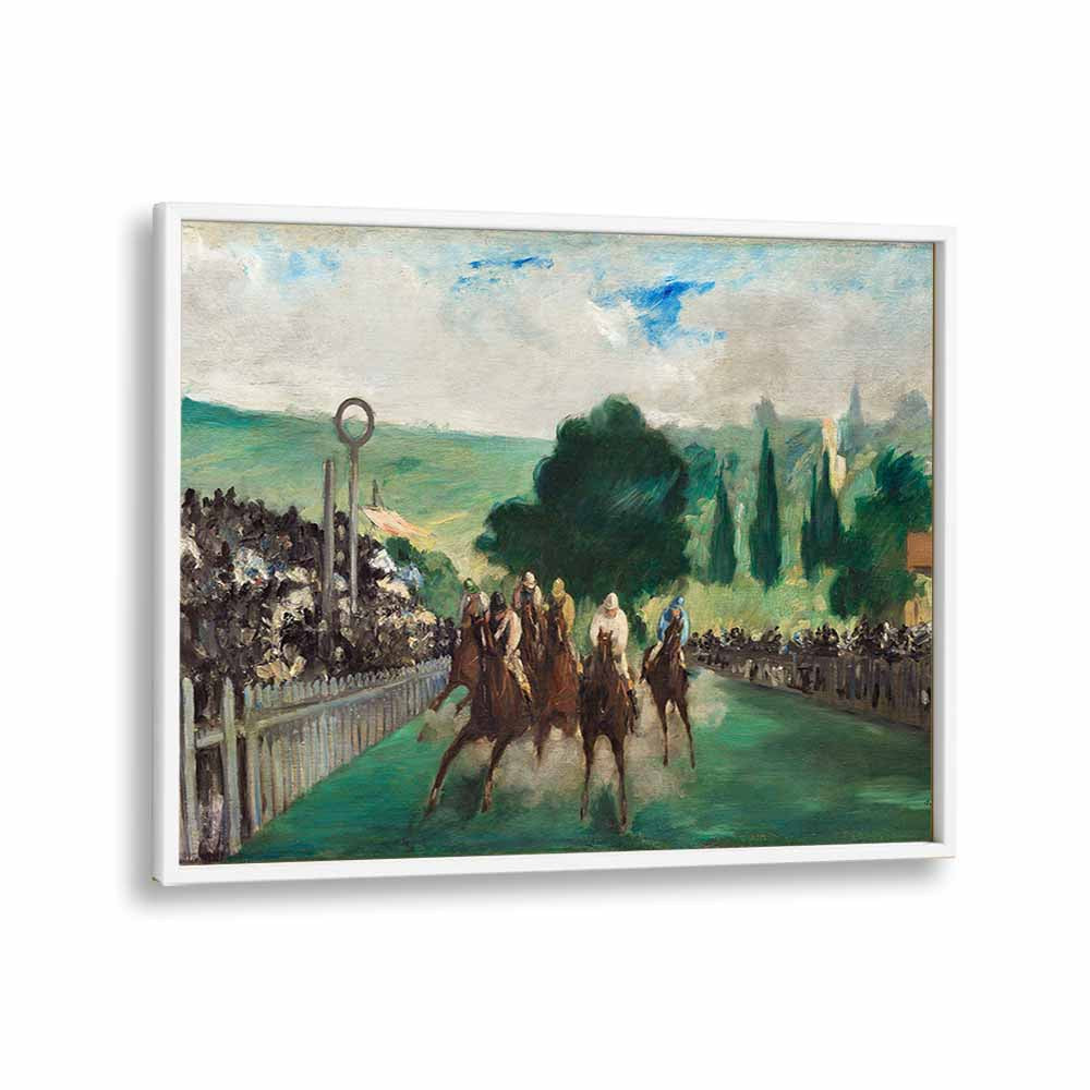 Edouard Manet painting - EDOUARD MANET (THE RACES AT LONGCHAMP) 1866 by Asianmonk