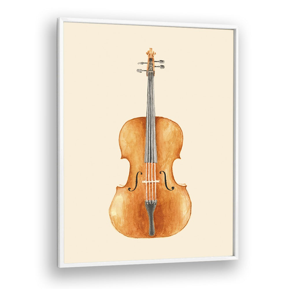 Elegant CELLO, MUSIC POSTERS by Florent Bodart showcase a beautifully framed cello art print, perfect for music lovers.