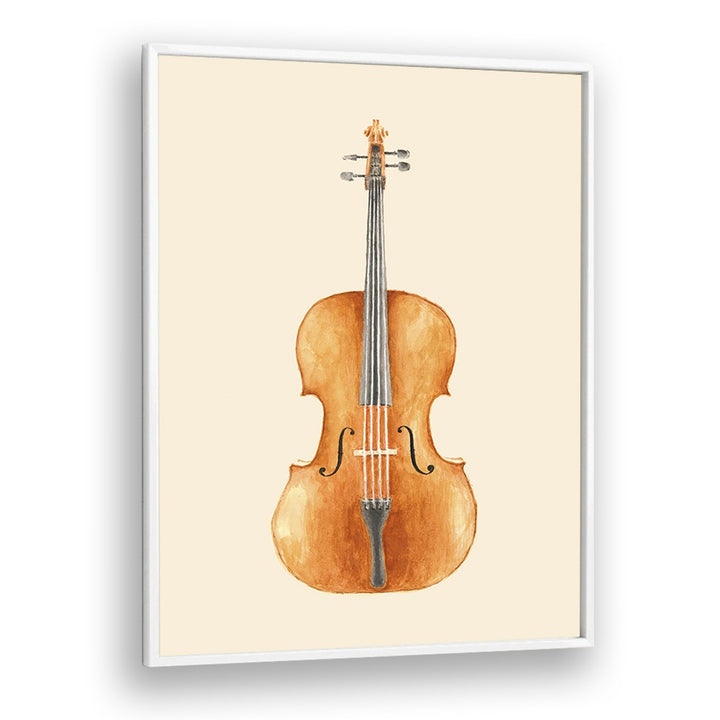 Elegant CELLO, MUSIC POSTERS by Florent Bodart showcase a beautifully framed cello art print, perfect for music lovers.