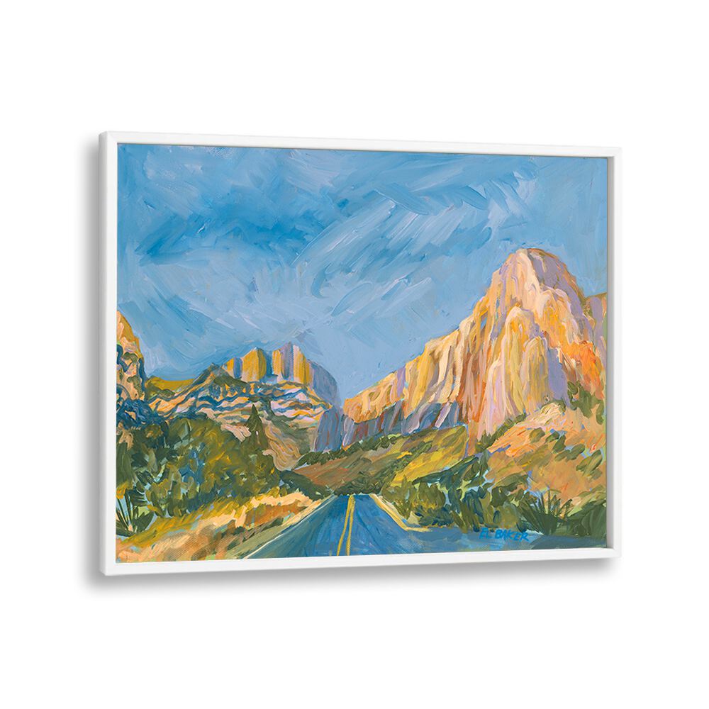 Stunning MOUNTAIN ROAD, LANDSCAPE PAINTINGS showcasing vibrant scenery and majestic peaks for your living space.