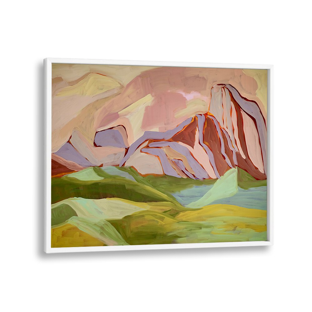 Stunning BIG BEND NATIONAL PARK, LANDSCAPE PAINTINGS featuring vibrant colors and dramatic mountain landscapes.