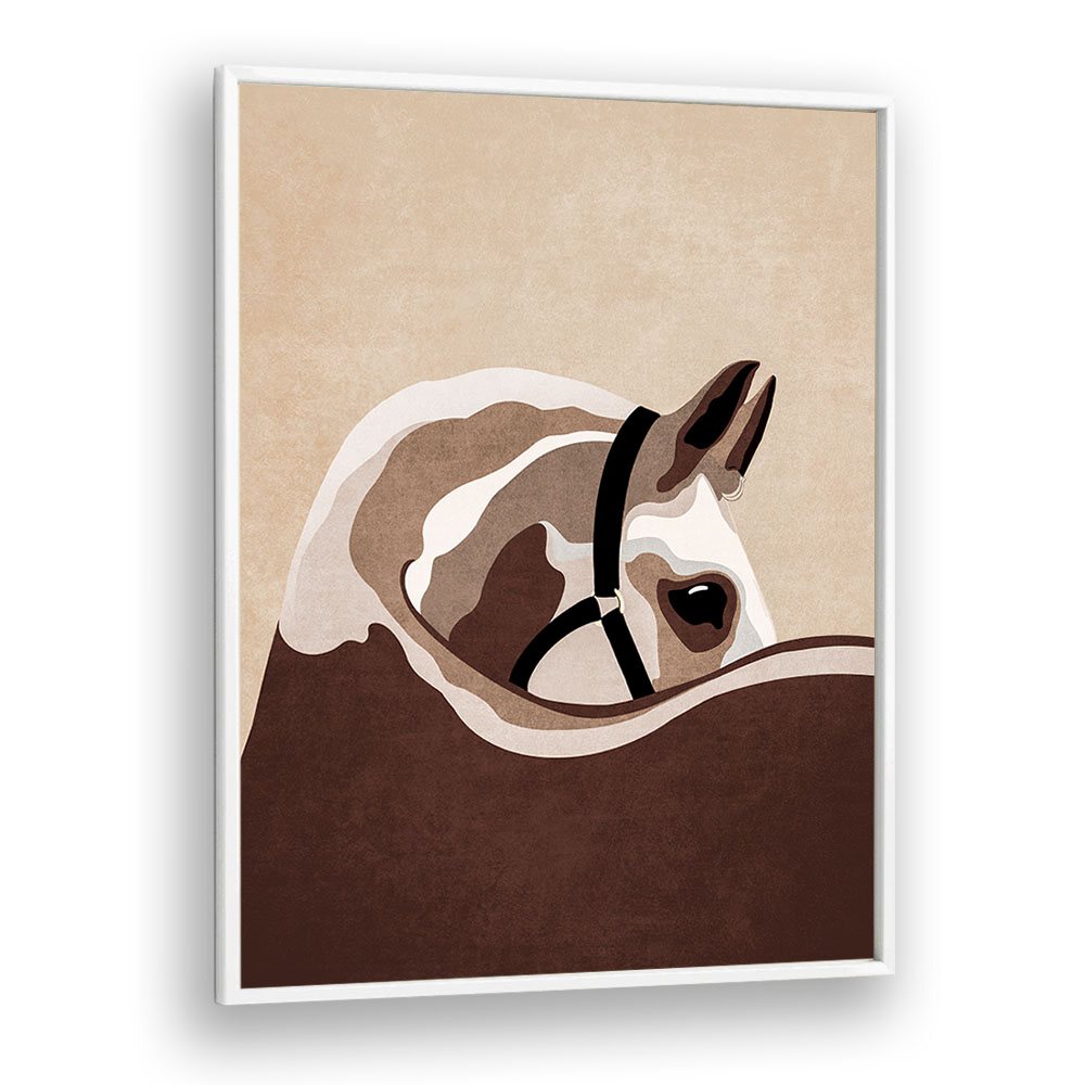 Elegant HORSE II, ANIMAL PAINTINGS by Emel Tunaboylu, perfect for enhancing your space with artistic flair.