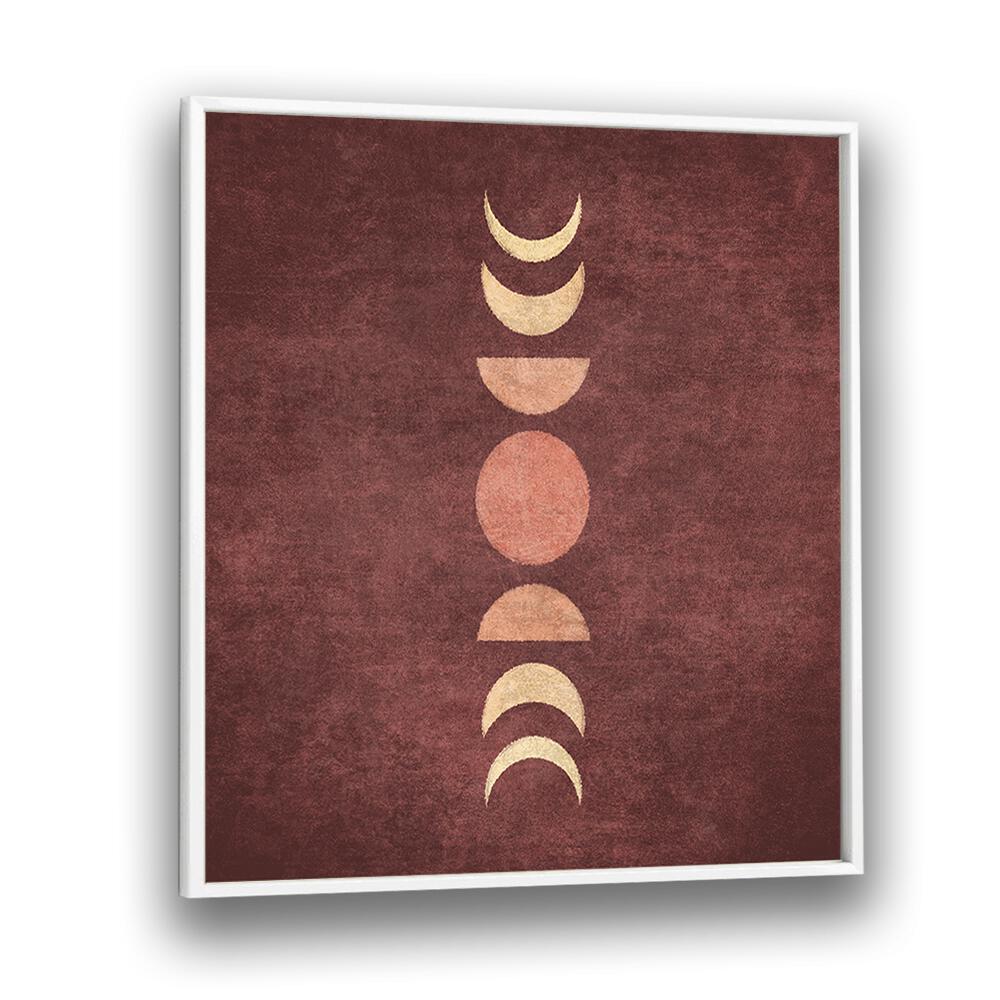 Transform your space with VISNE MOON PHASES III, BOHO ART PAINTINGS showcasing enchanting moon phases by Emel Tunaboylu.