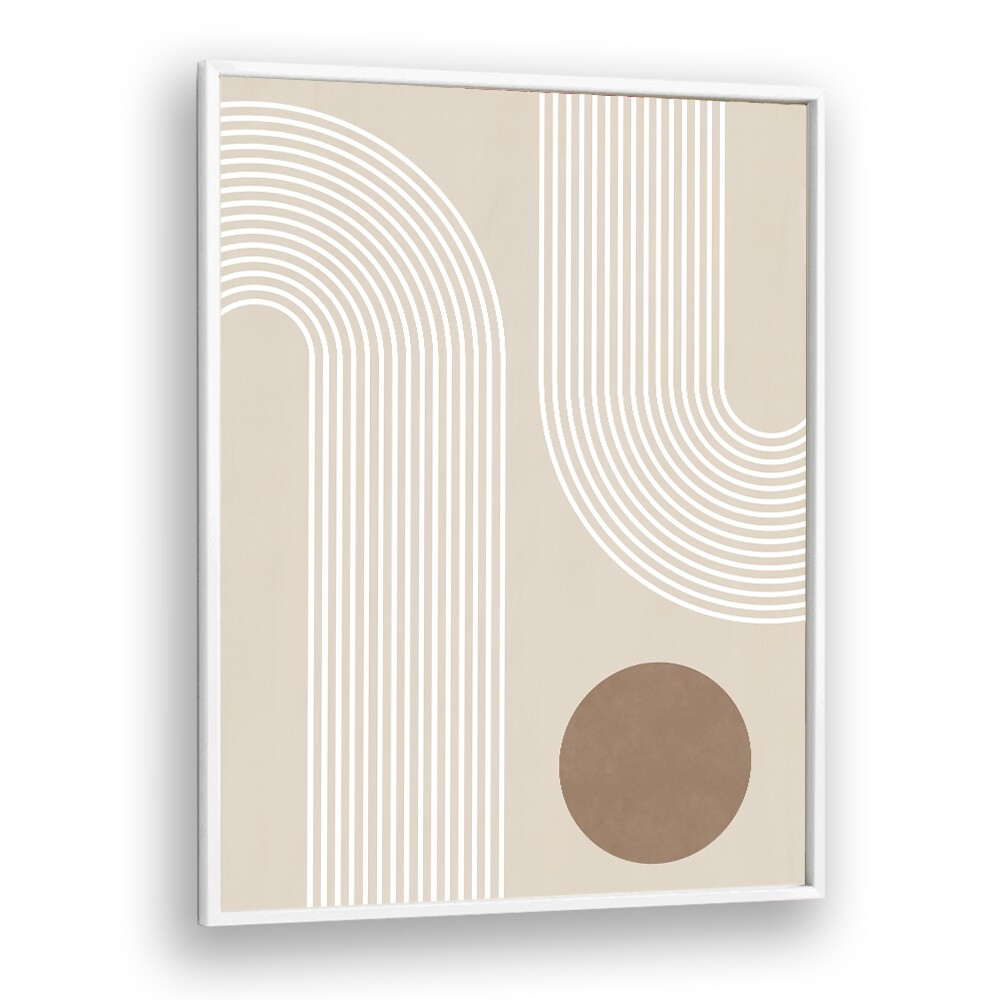 Elegant BEIGE ARC III, BOHO ART PAINTINGS by Elena Ristova features smooth lines and a modern design for stylish decor.