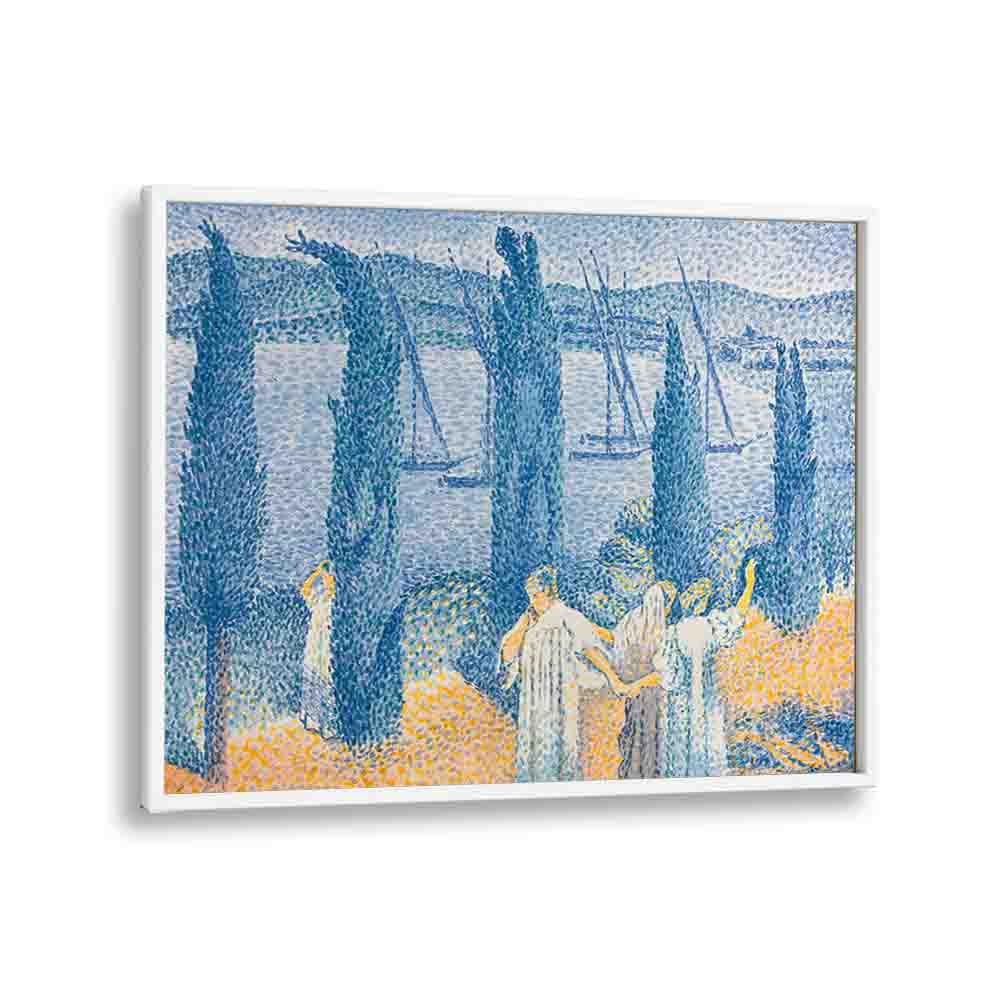 painting - LANDSCAPE WITH CYPRESSES (1897) by Asianmonk