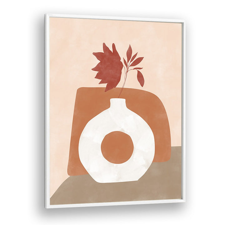 Stunning WHITE FLOWER POT, BOHO ART PAINTINGS by Elena Ristova to elevate your home or office decor.