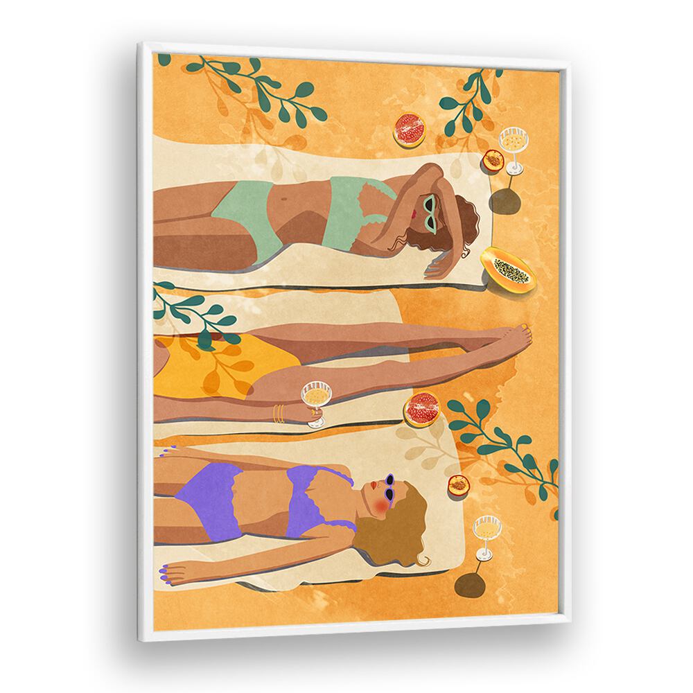 Stylish SUMMER GIRLS, FASHION POSTERS featuring vibrant artwork by Raissa Oltmanns, perfect for brightening your space.