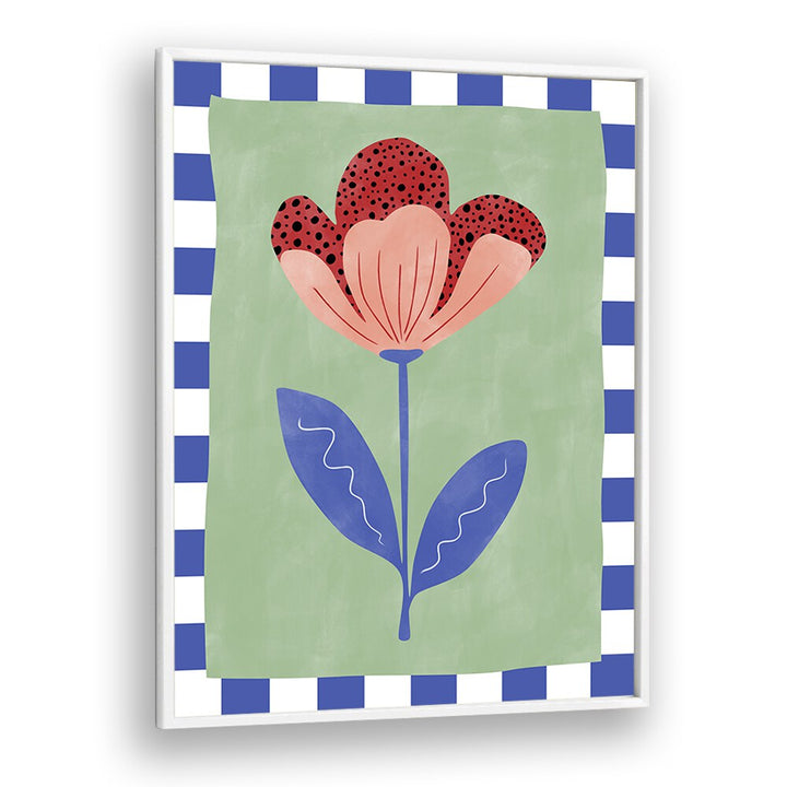 Vibrant red flower artwork by Elena Ristova, perfect for floral flower paintings lovers. Transform your space today!