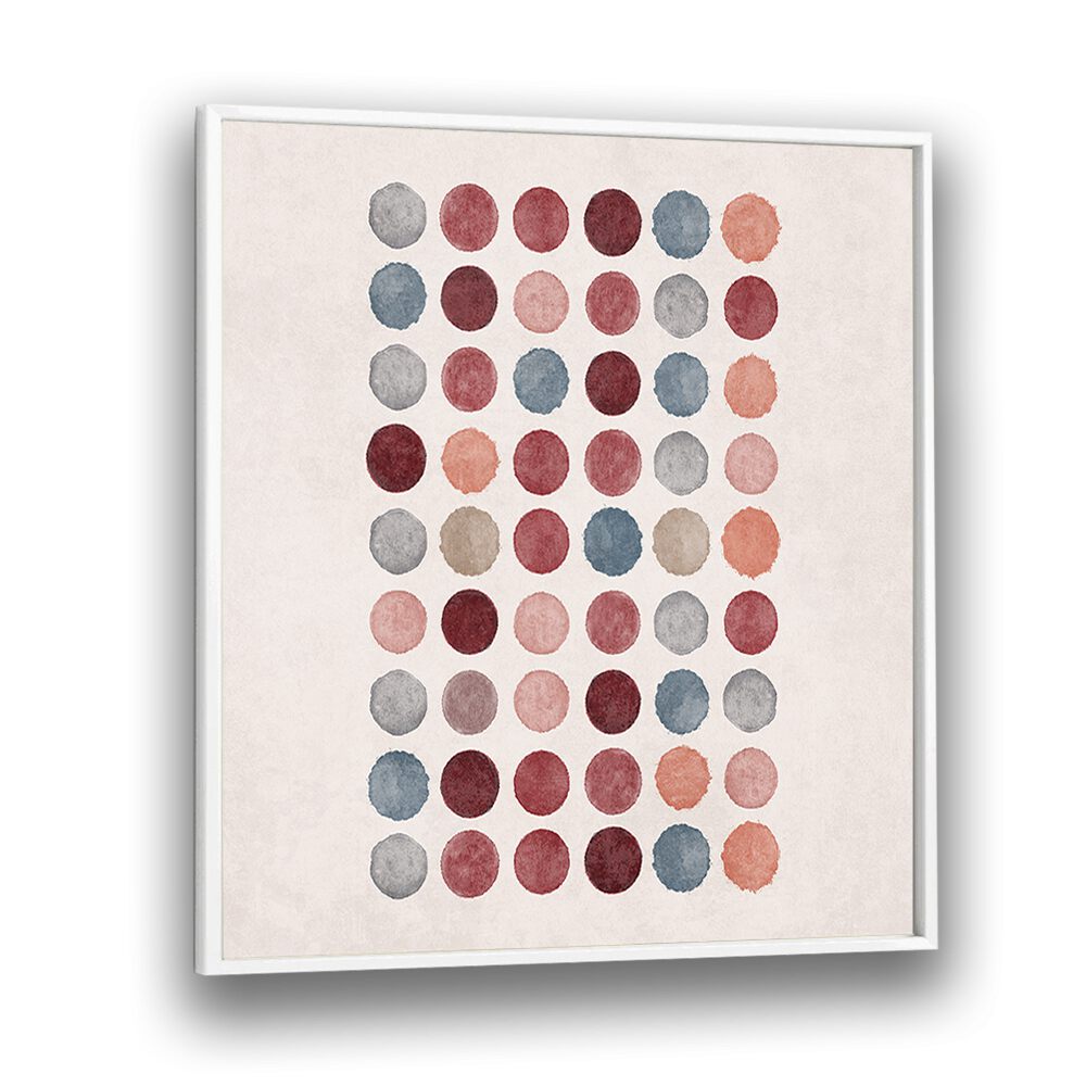 Colorful WATERCOLOR DOTS, BOHO ART PAINTINGS by Emel Tunaboylu, showcasing vibrant patterns on premium canvas.