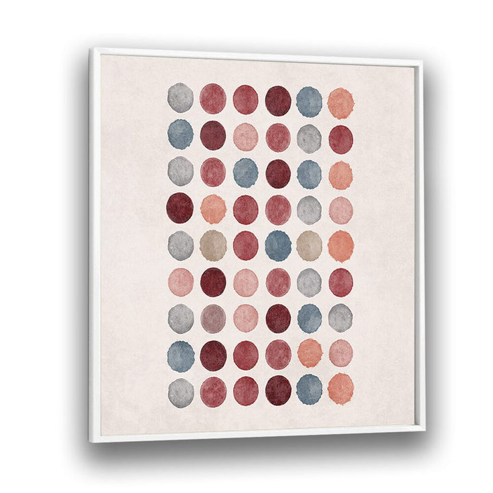 Colorful WATERCOLOR DOTS, BOHO ART PAINTINGS by Emel Tunaboylu, showcasing vibrant patterns on premium canvas.