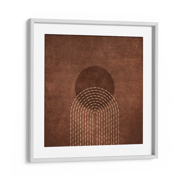 Boho art painting "RAINBOW GATE DOTS" by Emel Tunaboylu, perfect for elevating your space with style.