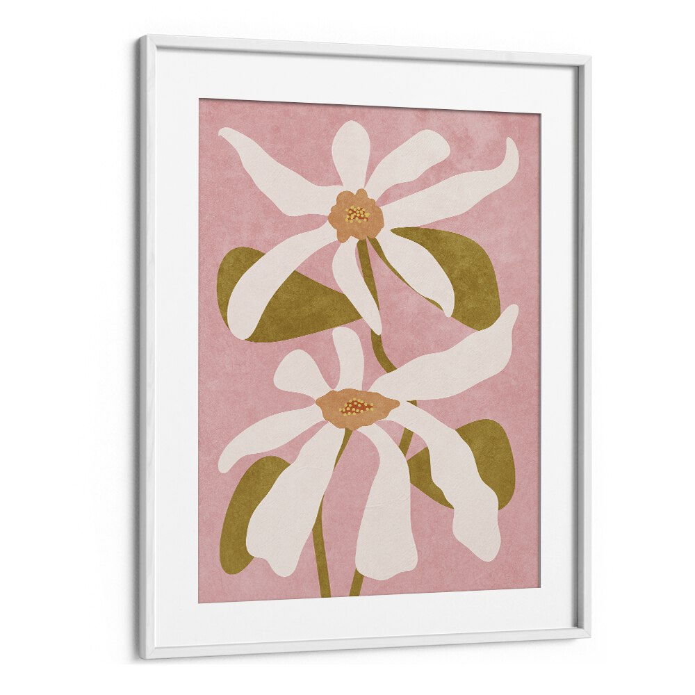 Stunning "ABSTRACT FLOWERS I, FLORAL FLOWER PAINTINGS" by Raissa Oltmanns, perfect for transforming your space.