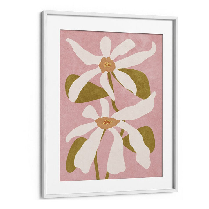 Stunning "ABSTRACT FLOWERS I, FLORAL FLOWER PAINTINGS" by Raissa Oltmanns, perfect for transforming your space.