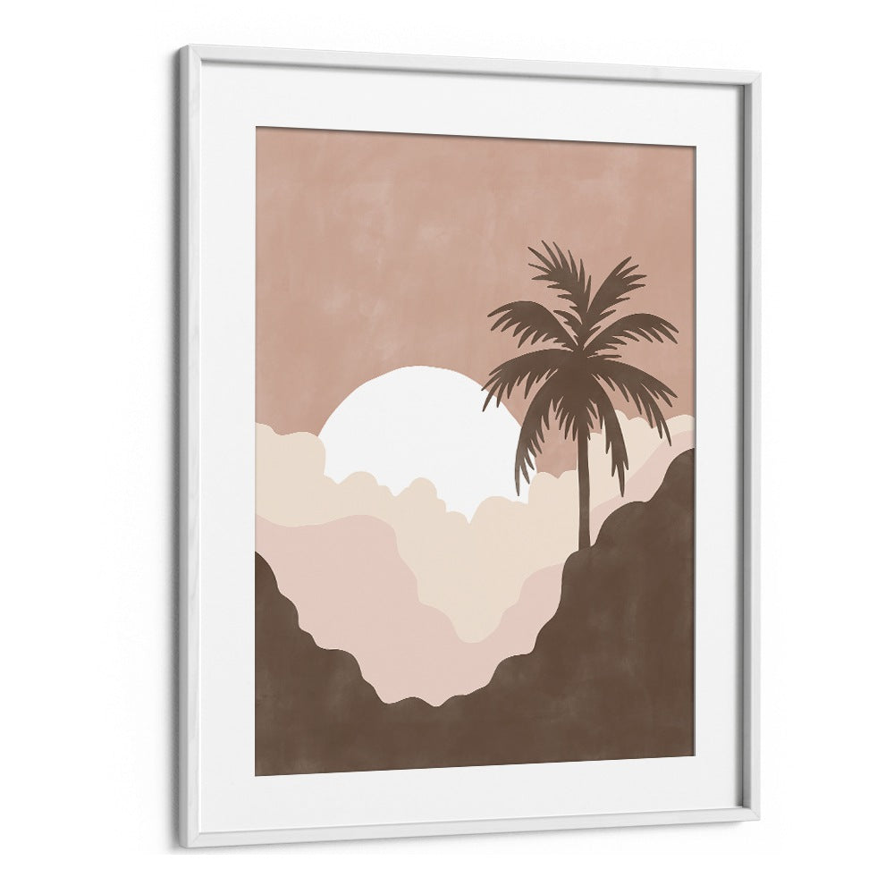 Captivating sunset landscape painting by Elena Ristova, showcasing serene twilight hues, perfect for your decor.