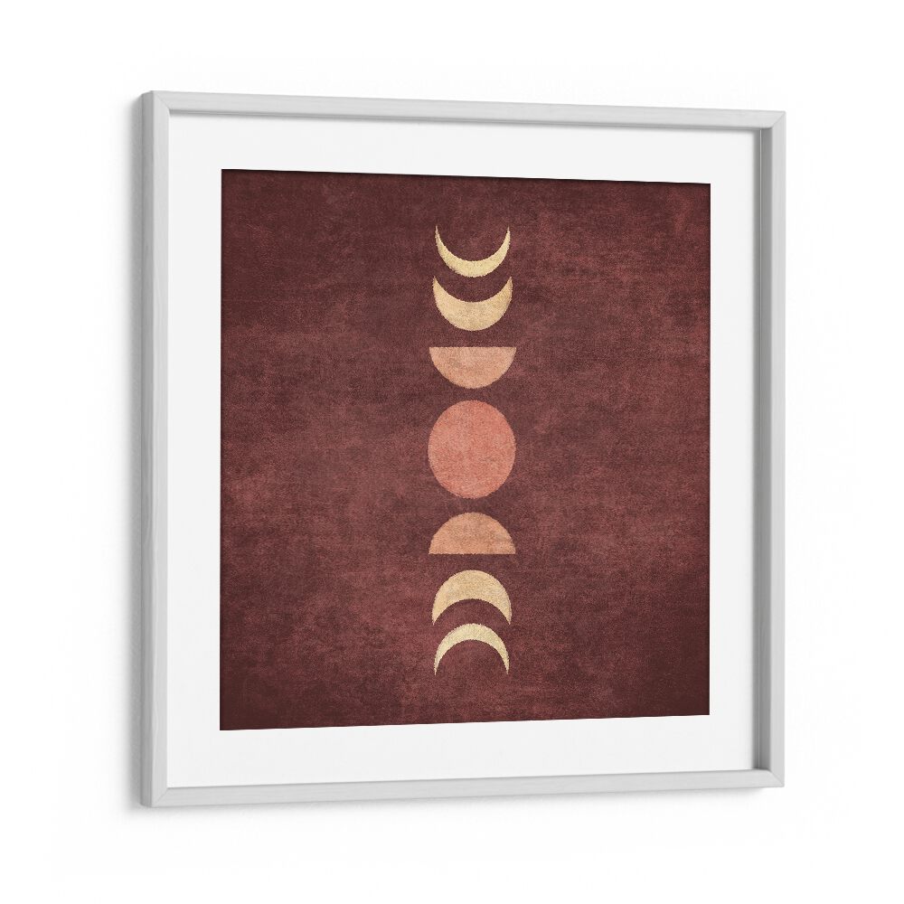 Stunning VISNE MOON PHASES III, BOHO ART PAINTINGS showcasing enchanting moon phases, perfect for transforming your space.