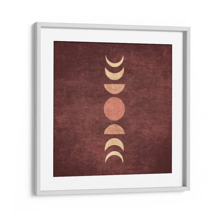 Stunning VISNE MOON PHASES III, BOHO ART PAINTINGS showcasing enchanting moon phases, perfect for transforming your space.