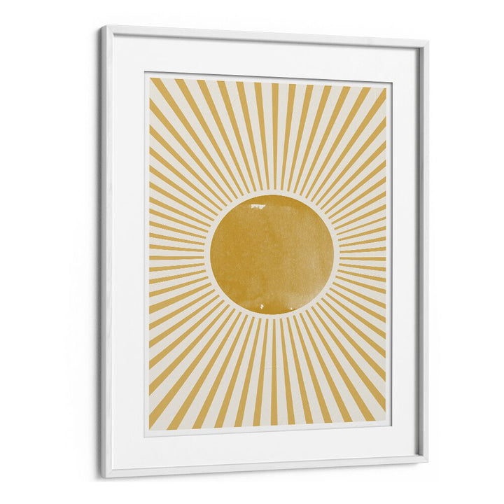 Stylish BOHO SUN, BOHO ART PAINTINGS by The Miuus Studio, beautifully framed to enhance any modern decor.