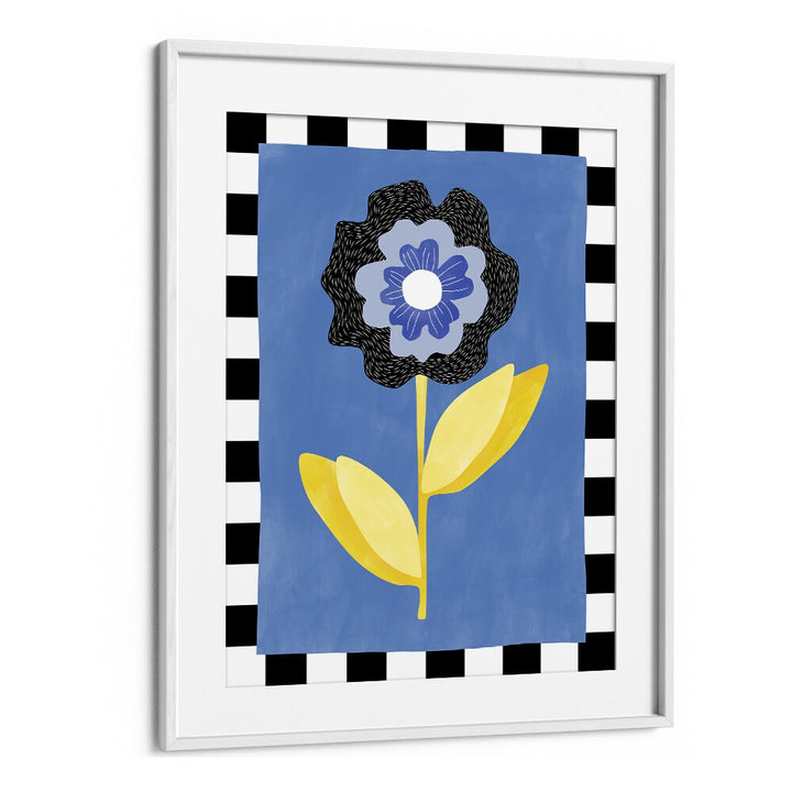 Vibrant BLUE FLOWER art print by Elena Ristova, perfect for adding charm to any space. Explore FLORAL FLOWER PAINTINGS.