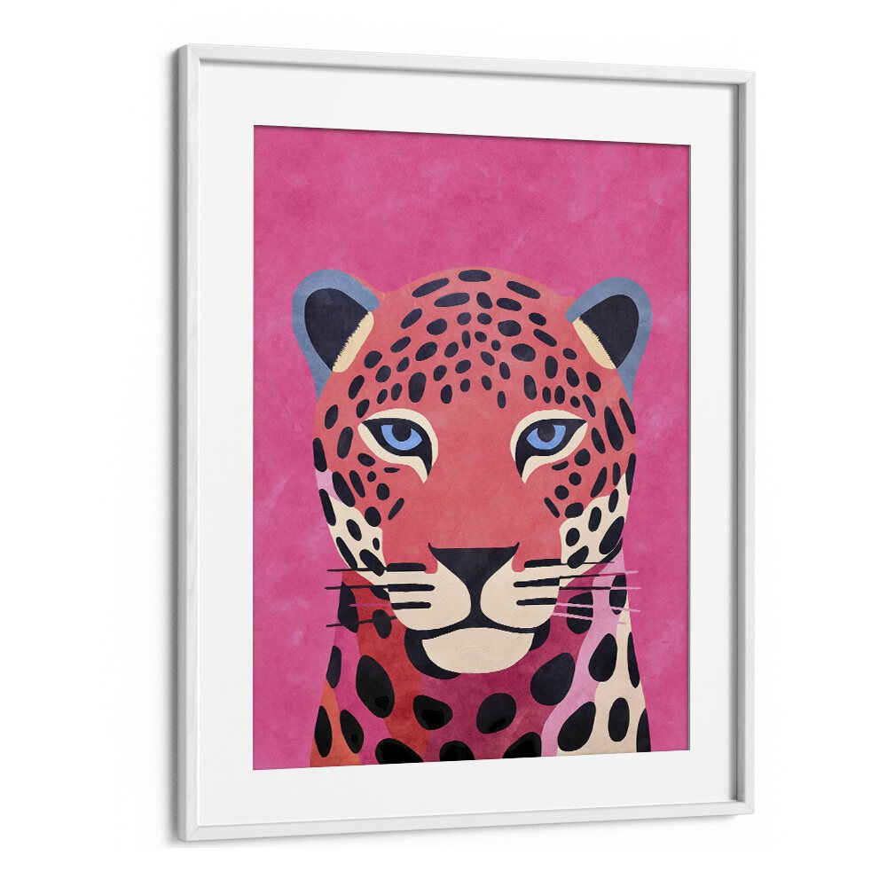 Stunning PINK CHEETAH , ANIMAL PAINTINGS by Andrea Haase, showcasing the beauty of this captivating wildlife.