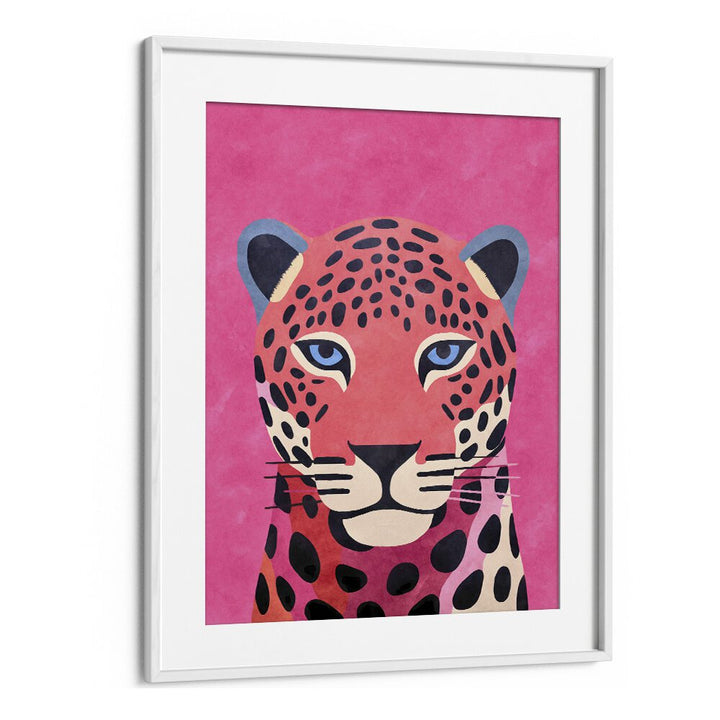 Stunning PINK CHEETAH , ANIMAL PAINTINGS by Andrea Haase, showcasing the beauty of this captivating wildlife.