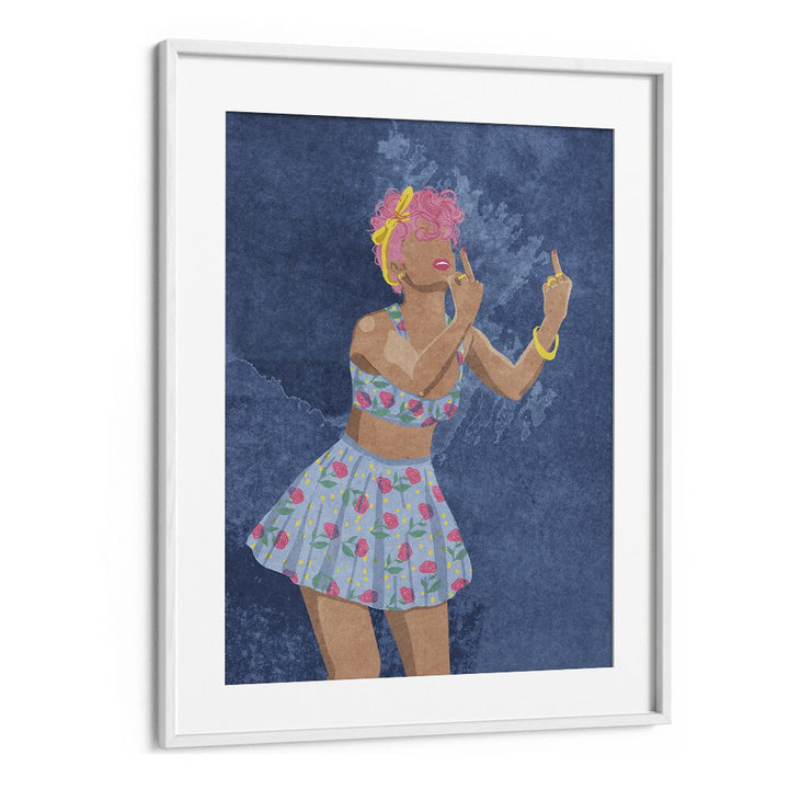 Bold and vibrant, the NOT YOUR GIRL, FASHION POSTERS showcase Raissa Oltmanns' unique artistic style.