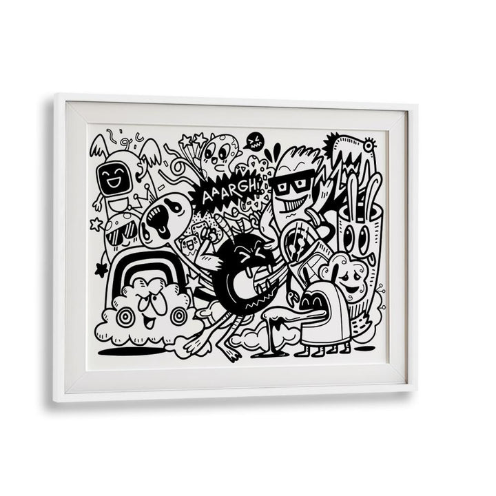 PEOPLE MAKE ME MAD , DOODLE ART PAINTINGS