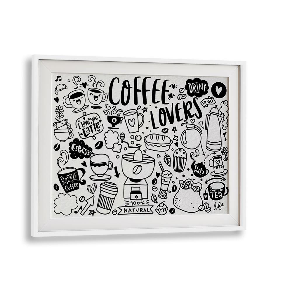 HIGH CAFFEINE , DOODLE ART PAINTINGS