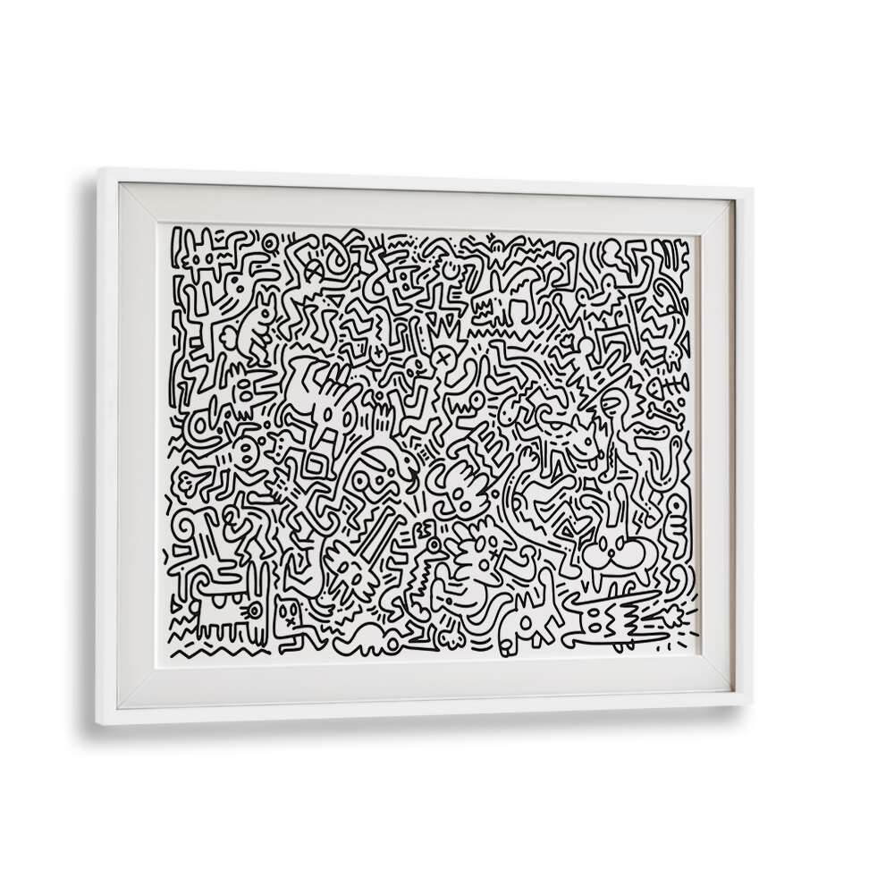 MONSTER MAZE , DOODLE ART PAINTINGS
