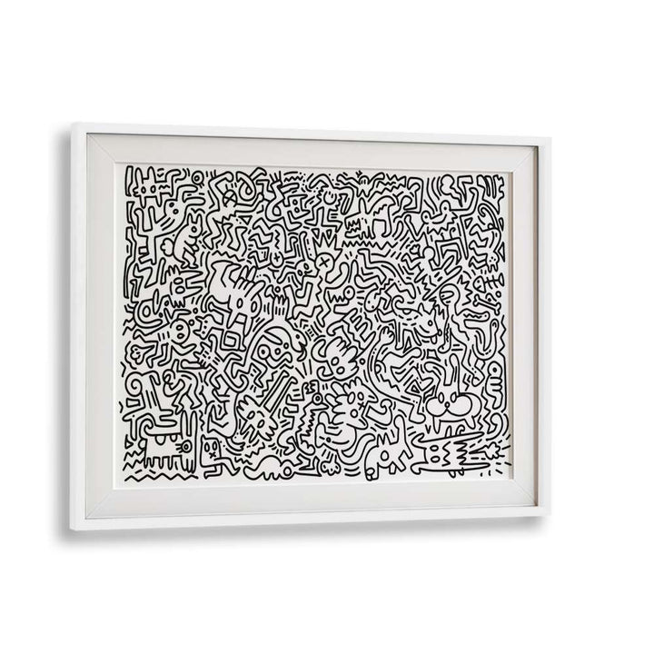 MONSTER MAZE , DOODLE ART PAINTINGS