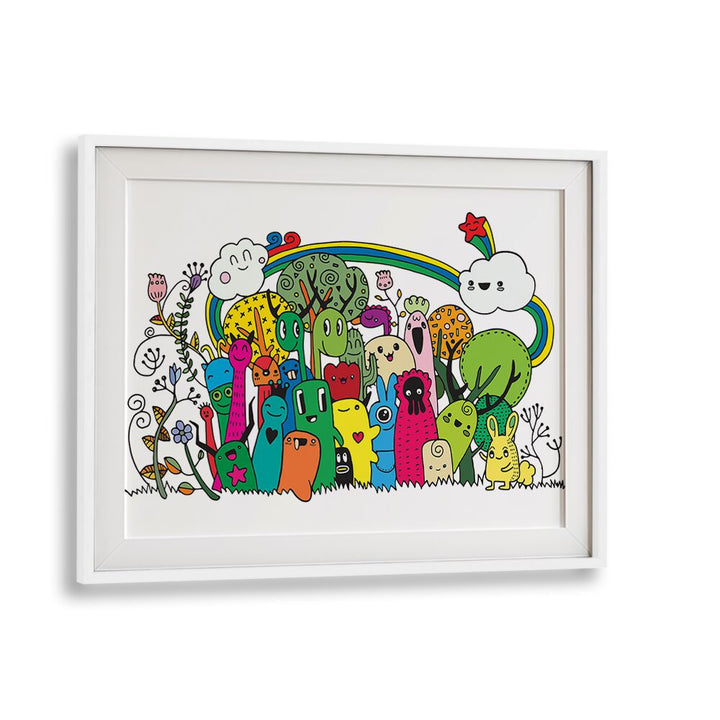 RAINBOW , DOODLE ART PAINTINGS
