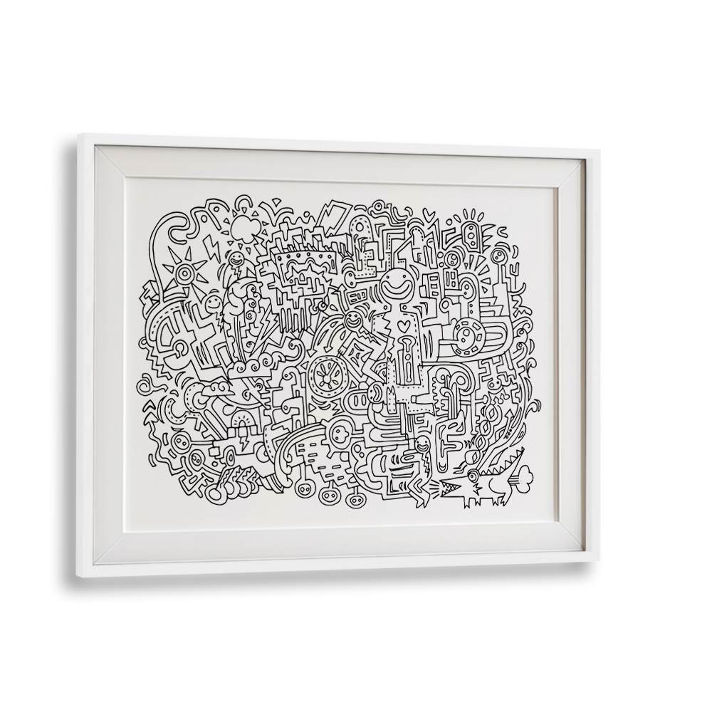 HAPPY FACE , DOODLE ART PAINTINGS