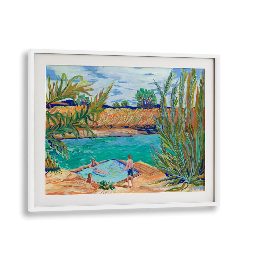 Vibrant WATERSIDE, LANDSCAPE PAINTINGS showcasing serene lakeside beauty, perfect for enhancing your living space.