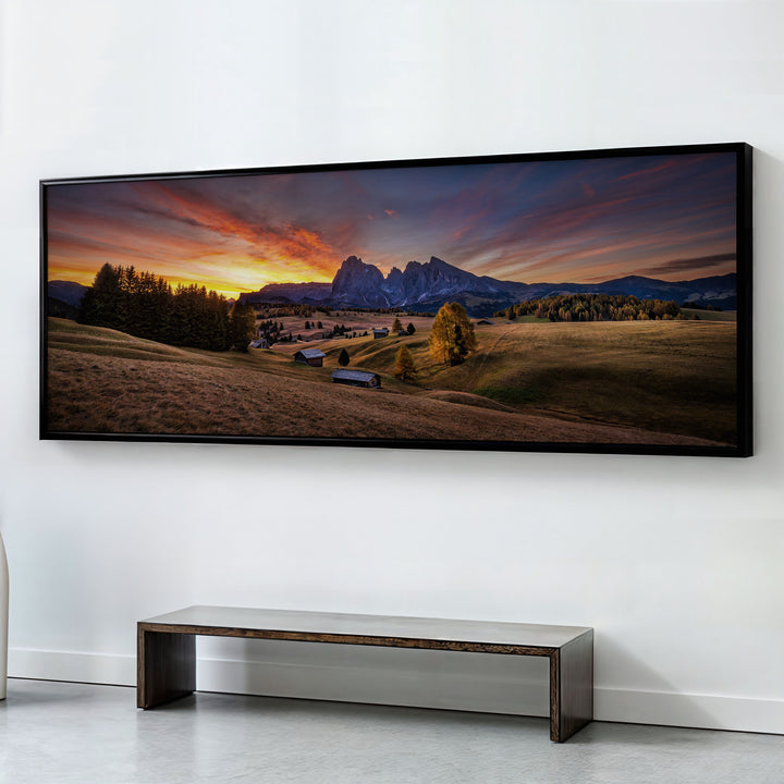SUNRISE OVER THE HIGHLANDS , PANORAMIC ART